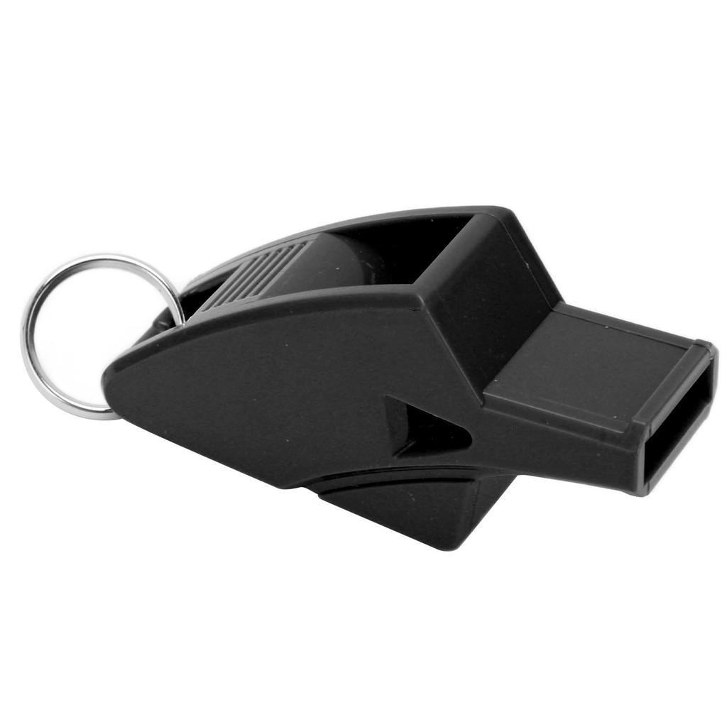 Referee Dolphin Whistle Sturdy Durable Resounding Crisp Portable Sound Whistle for CompetitionsBlack
