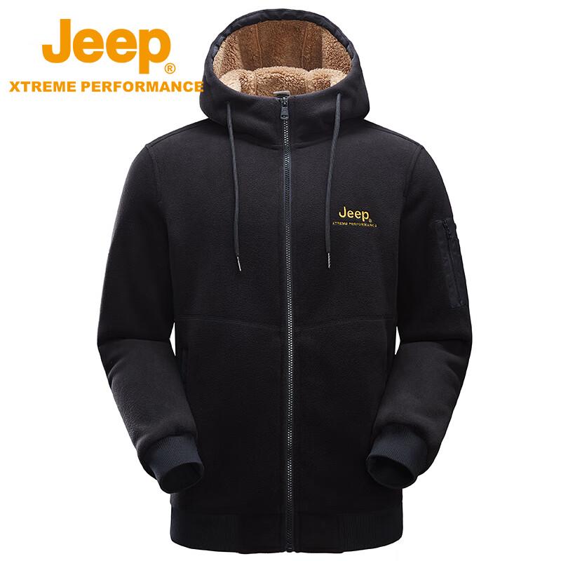 Jeep Men's Outdoor Waterproof Hiking Fleece Jacket
