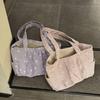 Canvas Polka Dot Shoulder Bag Sweet Handbag Versatile Tote Bag  Women