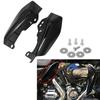Motorcycle Black/Chrome Mid-Frame Air Heat Deflector Fairing For Harley Touring Electra Glide Street Road Glide CVO 2017-2022