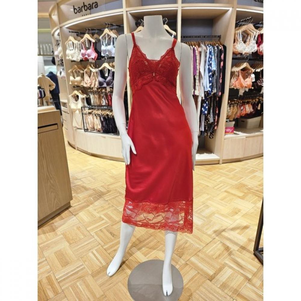 BARBARA Шелковое платье-комбинация Без стрейча Agw4805l Red/85