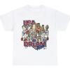 Vintage 1992 USA Dream Team Basketbal Barcelona Olympics Tričko