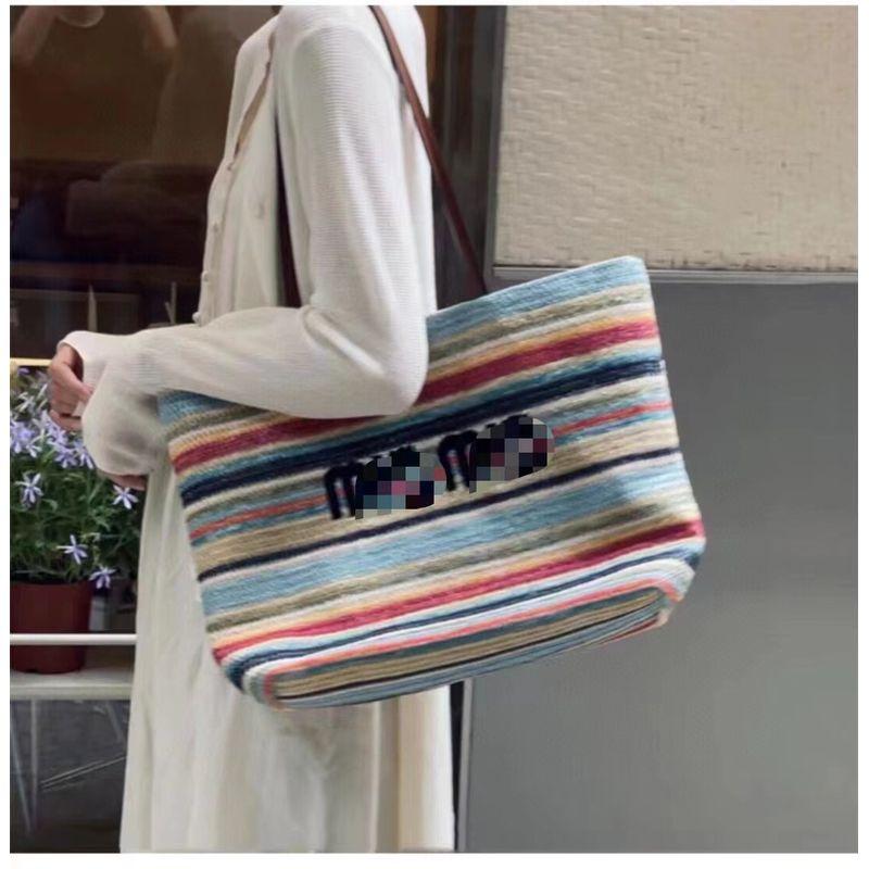 

Винтажный Тоут для Молодой Девушки Сердце Рафия Ручной Работы Большой (Доставка 2-3 дня) Rainbow color