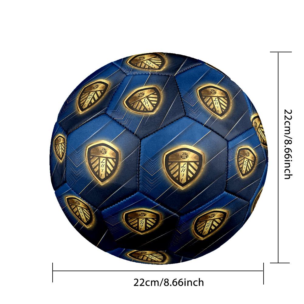 Leeds United Size 5 Football High Elastic Soccer Ball For Outdoor Competition Daily Training Play