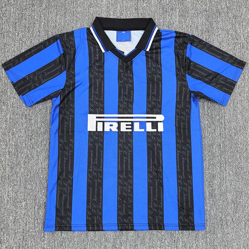 Retro domácí fotbalový dres Inter 97-98 krátký rukáv S-2XL