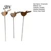 Whimsical Yard Accents 3PCS Rusty Metal Bird Ground Stake, Cute Birds Sculpture, Animals Decorative Fun Shaped Garden Art Stake for Outdoor