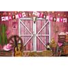 Barn Farm Birthday Backdrop Western Cowboy Photography Background Wood House Door Wild West Rodeo Party Decorations Girl Banner