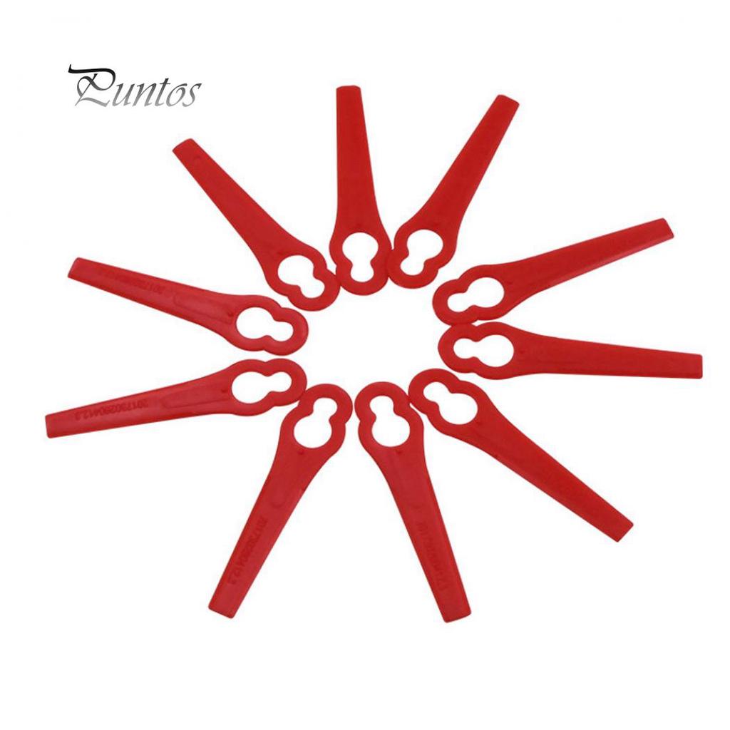 100 buc grădinărit plastic mașină de tuns iarba lamă de tăiere cuțit trimmer accesorii