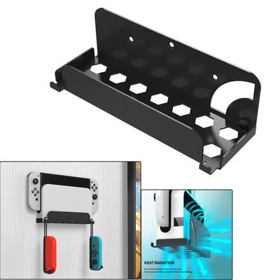 Wall Hanging Holder Bracket Universal Fit for Switch/Switch OLED Host TV Box Wall Mount Storage Support for NS OLED Game Console