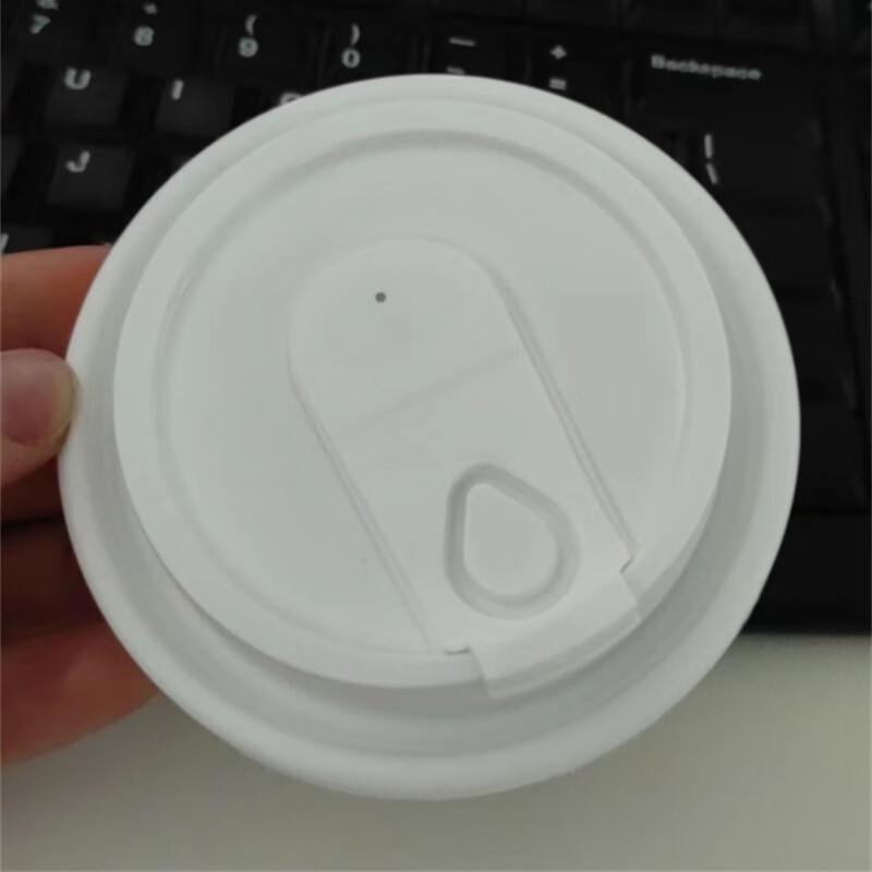 Pabei 400ml Double-Layer Kraft Insulated Disposable Coffee Cups with Lids