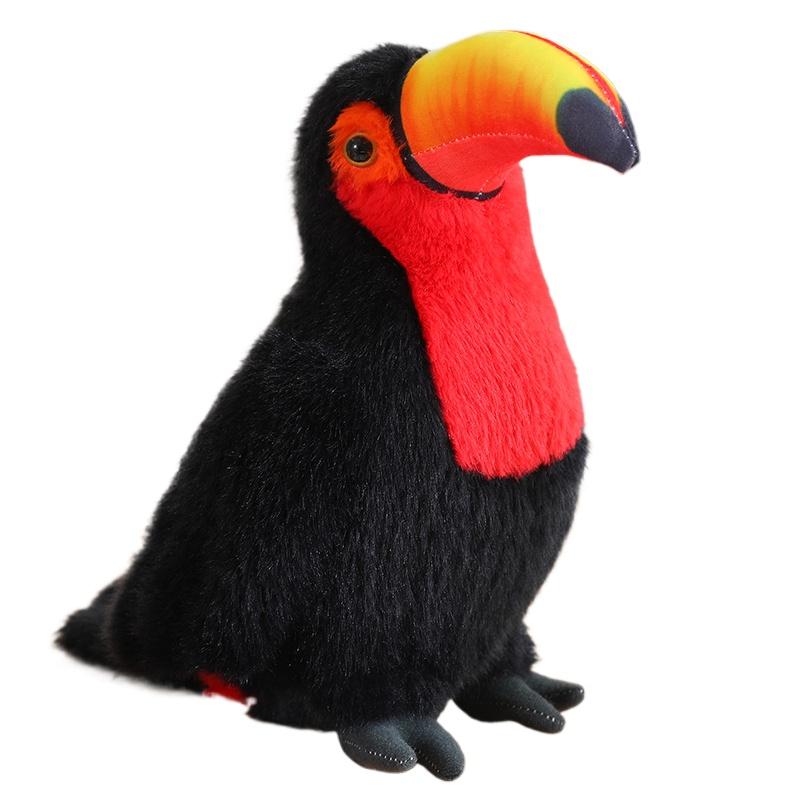 20/30/40 см имитация Toco тукан плюшевые игрушки милые Ramphastos Toco мягкая анимированная кукла птица милые подарки для украшения дома 40cm красный