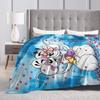Cartoon D-Diddl Soft Blanket  Students Plush Throw Blanket Funny Couch Bed Flannel Bedspread Sofa Bed Cover