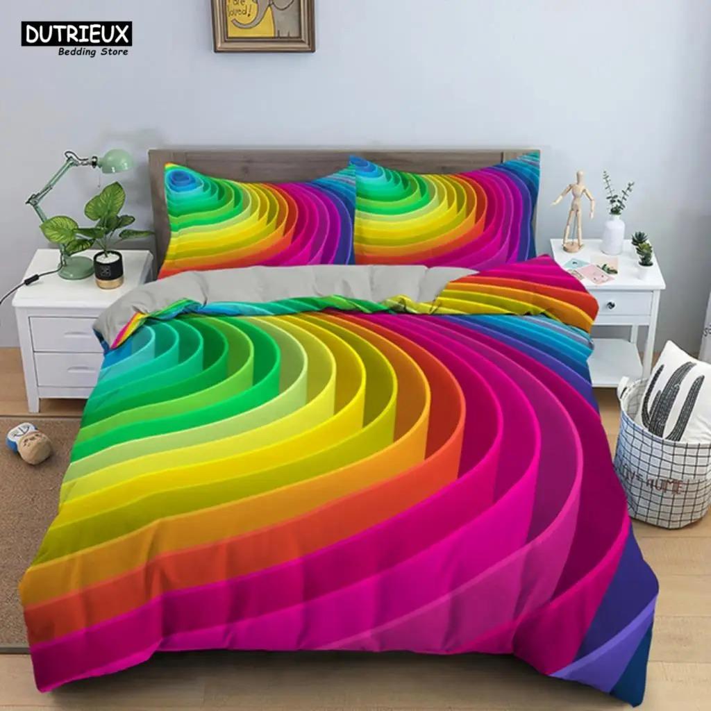 Psychedelic Digital Printing Bedding Set 3D Duvet Cover Set Microfiber Adults Women Queen King Twin Full Size Duvet Cover
