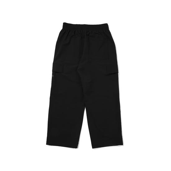 Cargo Wide Fit String Jogger Pants BLACK