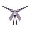 Erotic Lingerie Sexy Pearl Bow Thong Crotchless Triangles Strappy G-Strings Underwear