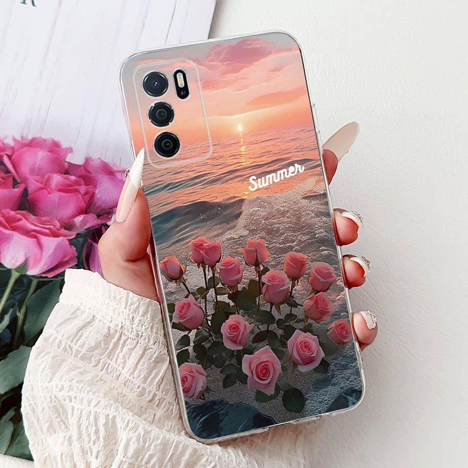 For Oppo A16 A16s Case CPH2269 CPH2275 CPH2271 A 16 TPU Cover Fashion Flower Soft Funda For OPPO A54s CPH2273 OppoA16 Phone Case