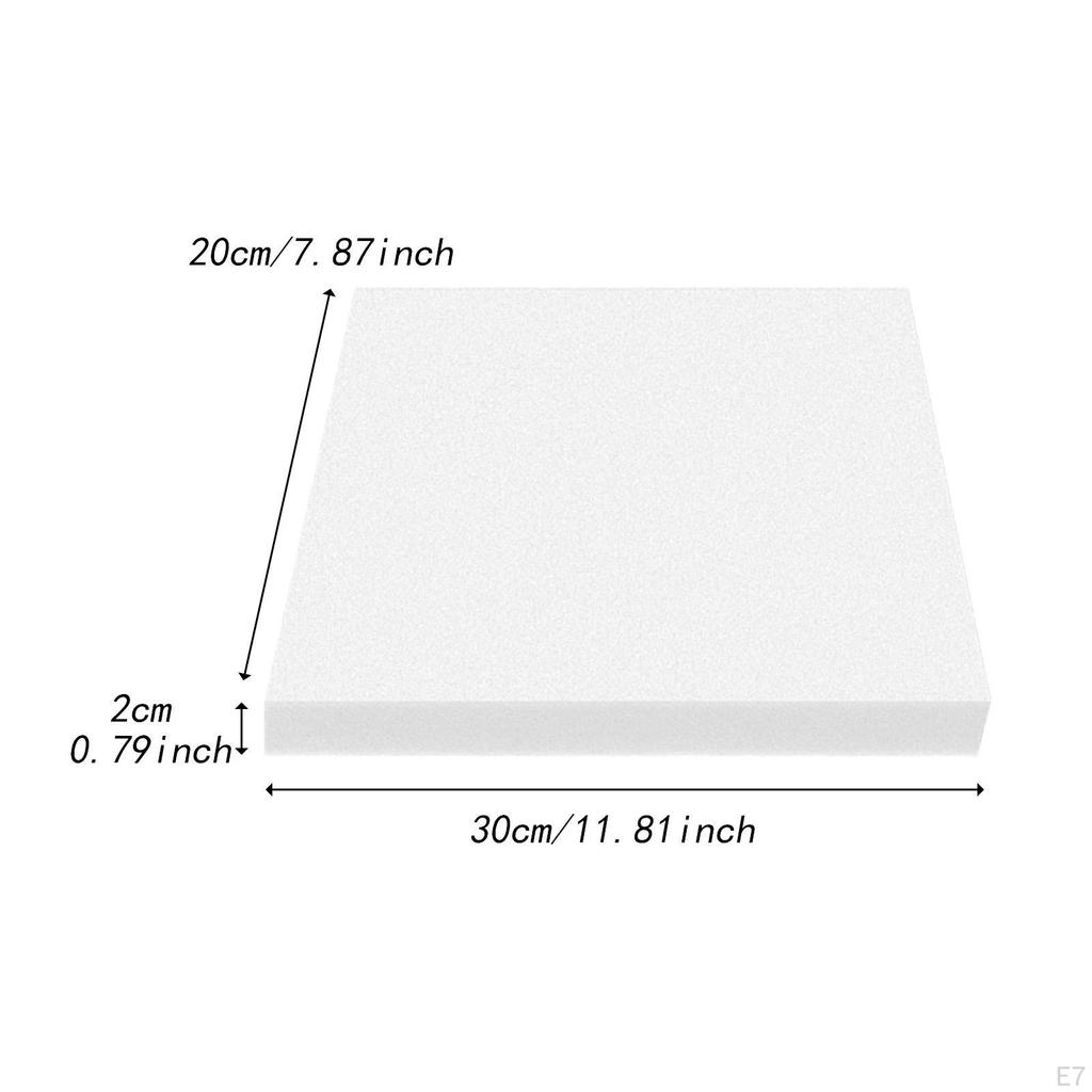 2 Pieces Foam Slab Sheets Plate 2cm Thickness DIY Board Scene Block Making Material for