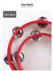 Children's Red Dance Shoes & Resin Tambourine 90271 - Dance Exam Supplies