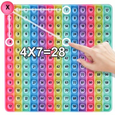 12X12 Multiplikation, Design-Zahl Fidget Mathe-Spielzeug für Lehrer und Schüler zum Erstellen verschiedener mathematischer Operationen, Fidget Lern-Mathespiele