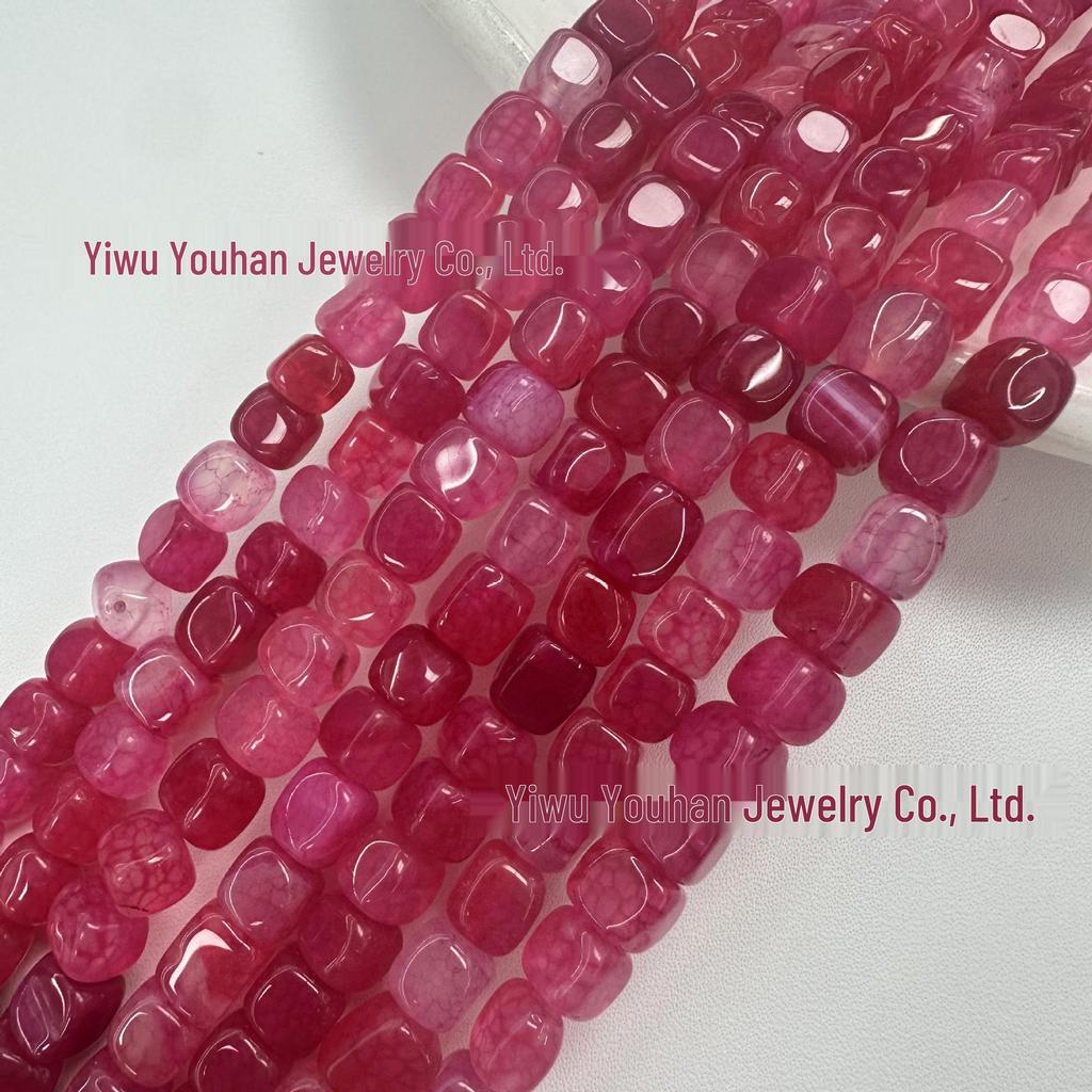 Square Weathered Sugar Cube Stone Beads - DIY Bracelet & Jewelry Accessories