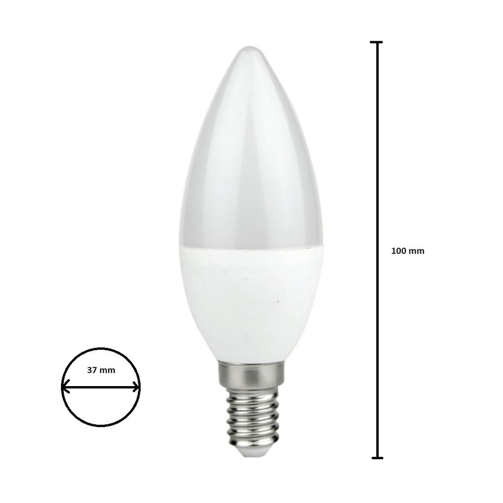 Żarówka Led 7W E14 C37 Świeczka Zimna