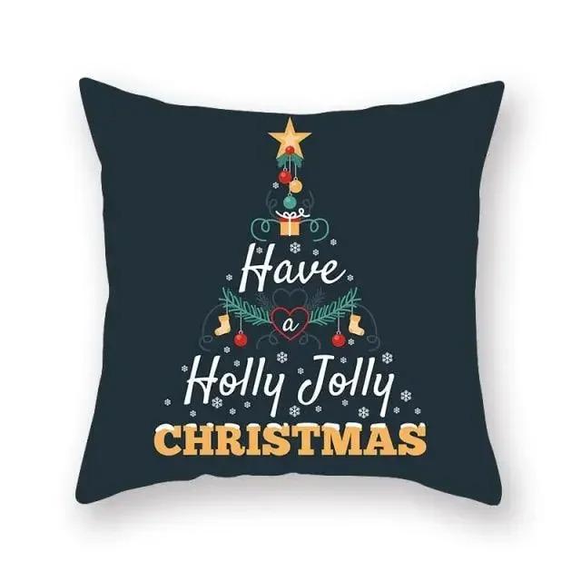 Christmas Themed Pillowcases Car Accessories Office Santa Claus Guest Sofa Home Pillowcases