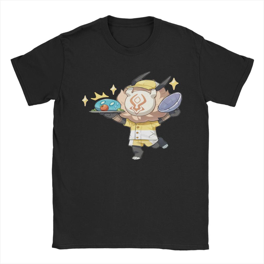 Unisex Unisex TShirt Tartaglia Wide Face Meme Genshin Impact Vintage Pure Cotton Tee Shirt Anime Game T Shirts Tops Plus Size