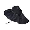 Sun Protection Wide Brim Hat With Shoulder Cape For Women Summer Fashion Accessory