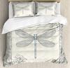 Dragonfly Flower Leaf Insect Butterfly Duvet Cover Bed Bedding Set Home Quilt Cover Pillowcases Bedroom Bedding Set No Sheet