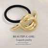 Minimalist Metal Hair Ring - New Korean Style High-End Ponytail Tie Rubber Band.
