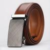 Men's Two-Layer Cowhide Leather Belt with Automatic Buckle - Versatile Business Style