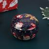 1Pcs Christmas Metal Tin Jars Coffee Tea Spice Candy Jewelry Storage Case Candle Making Containers Decorations Boxes