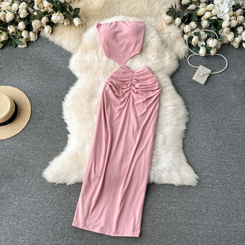 Fashion Sexy Wind Easiest for Match Ruched Silm Fashionable Tube Top