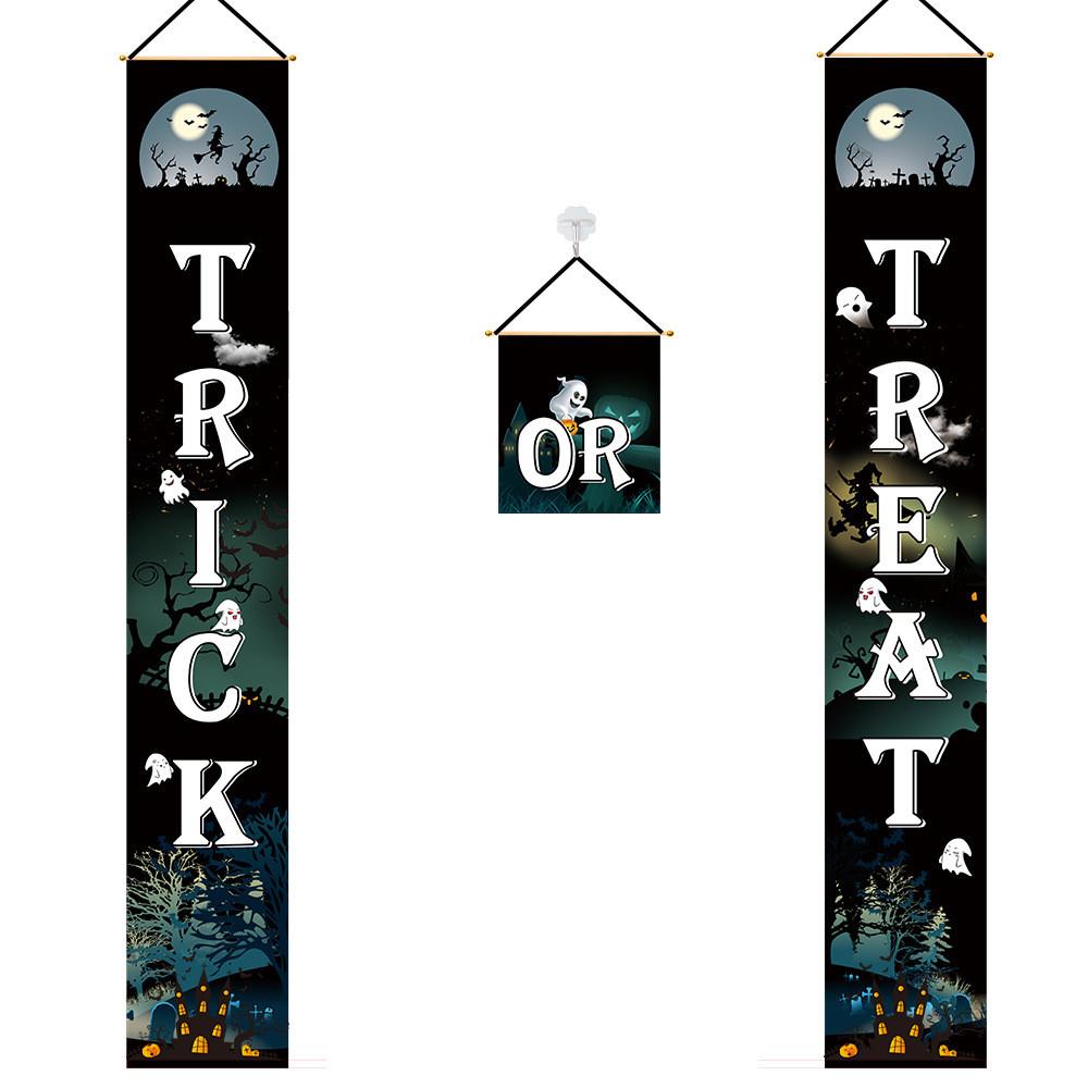 Halloween Decorative Banner With Festive Fabric And Spooky Design Perfect For Parties