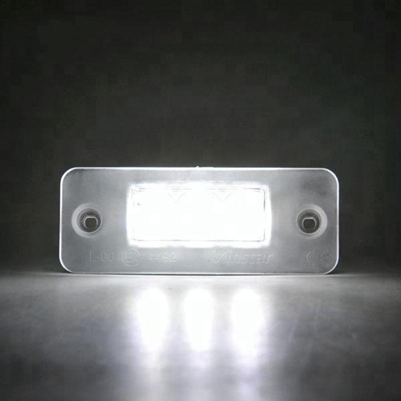 12V 6000K Xenon White Auto LED License Number Plate Light Lamp With Canbus For A8 3D 2002-2010