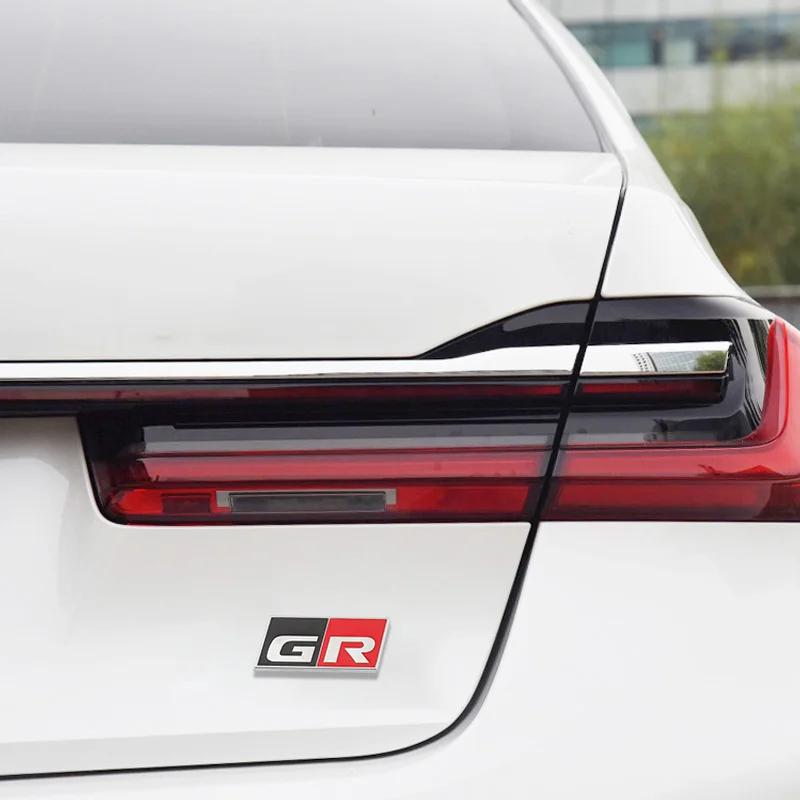 VTSJ3 Car Trunk Emblem Body Side Sticker for Toyota GR Sport Camry Corolla Yaris Rav4 Chr Auris Avensis Reiz Exterior Accessories
