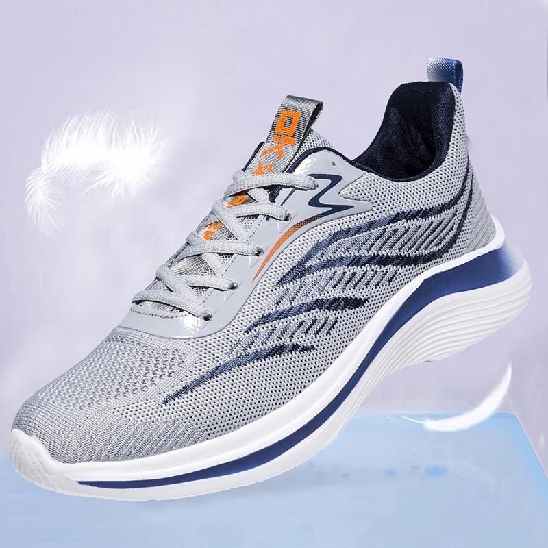 

Men s shoes sneakers cold sticky fly-woven new casual sneakers mesh breathable student soft-soled casual shoes 44