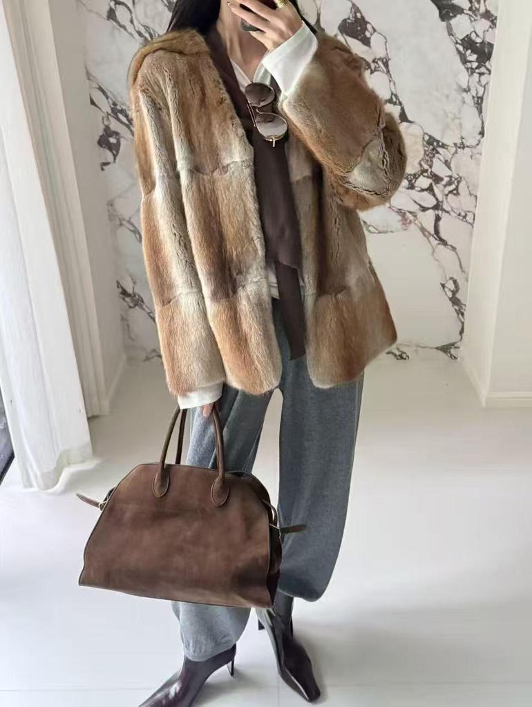 2025 Retro dámská taška Tote z pravé kůže: Velká crossbody kabelka pro podzim/zimu