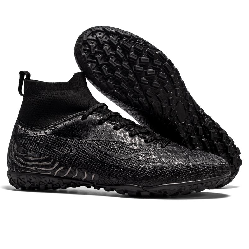 32-46Men/Women's Football Boots Short-Nail High-Top Socks Make Capital Outdoor Children Football Sneakers