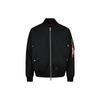 FW22 Jacquard Letter Inlay Printed Pilot Jacket Men Jackets Black 2ESHTM3JK104RXNY