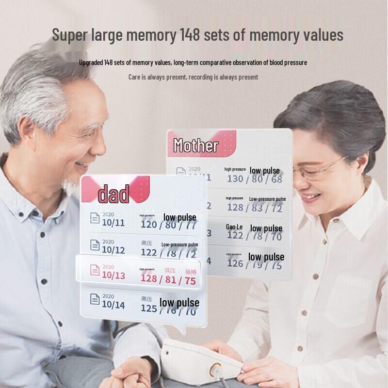 Yuwell Upper Arm Digital Blood Pressure Monitor with Voice Broadcast
