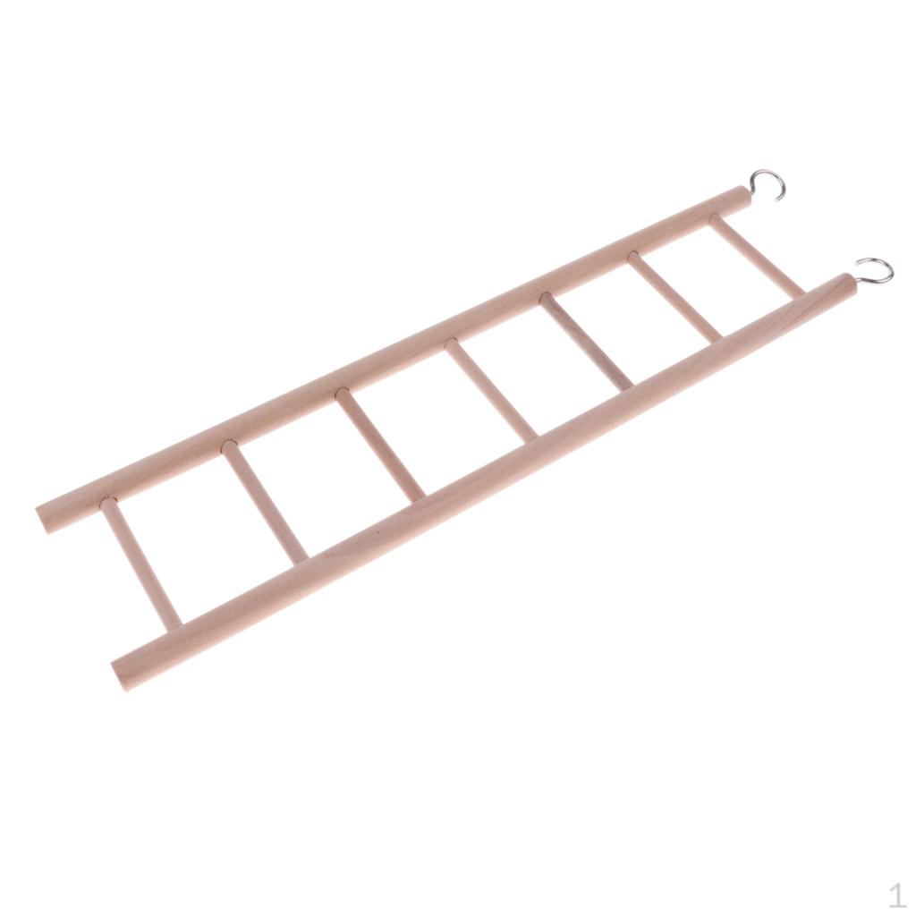 

Chewing Toy Swing Parrot Ladder Exercise Cage Accessories 7-stair