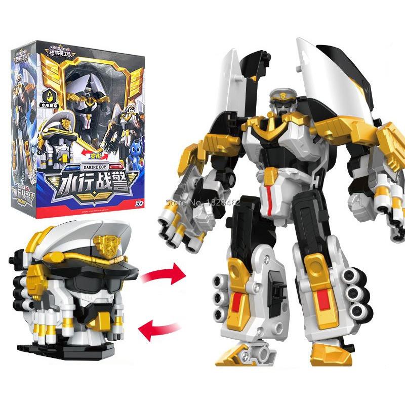 Mini Force Strongest Police Transforming Robot Toy Action Figures MiniForce X Transformation Robot Patrol Cop Toy for Child Gift