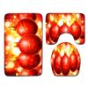 Christmas Bathroom Floor Mat Toilet Three-Piece Set