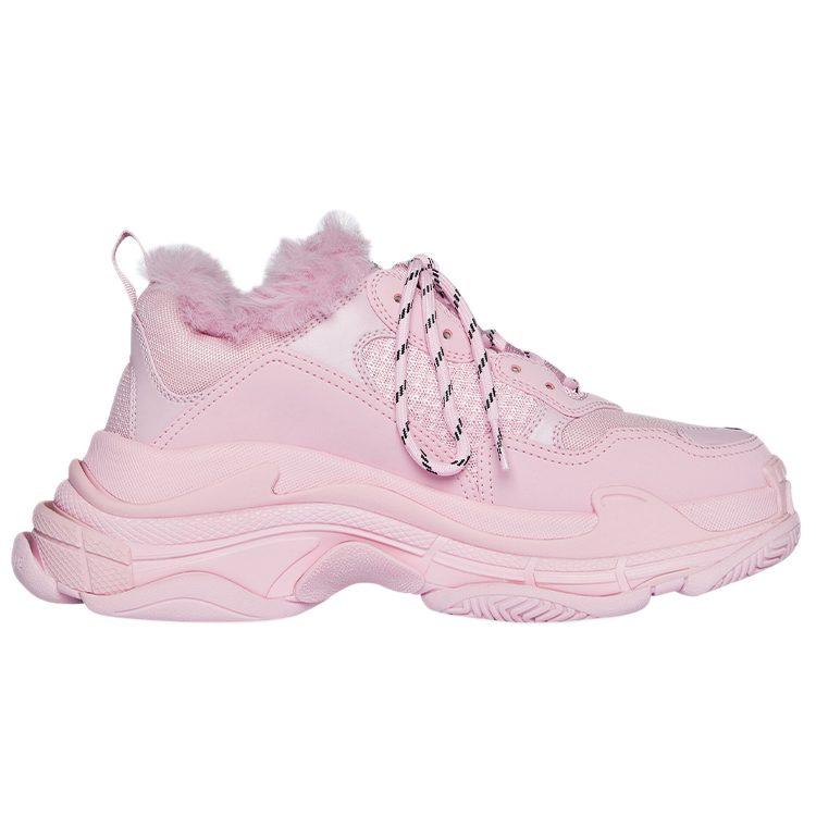 Balenciaga Triple S Fake Fur Pink Women's 668562W3CQ55000