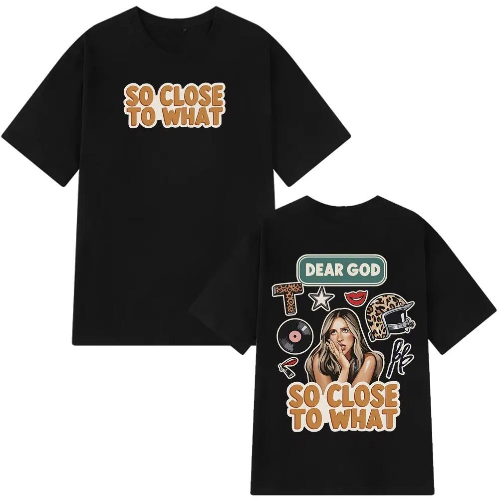 Singer Tate Mcrae Tour 2026 graphics 100Cotton Mens Tshirt Fashion Hip Hop Oversized Retro Unisex Oneck Short Sleeve shirt