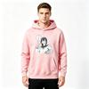 Men Cartoon Anime Pattern Print Pullover Hoodie Casual Long Sleeve Sweatshirt for Daily Wear