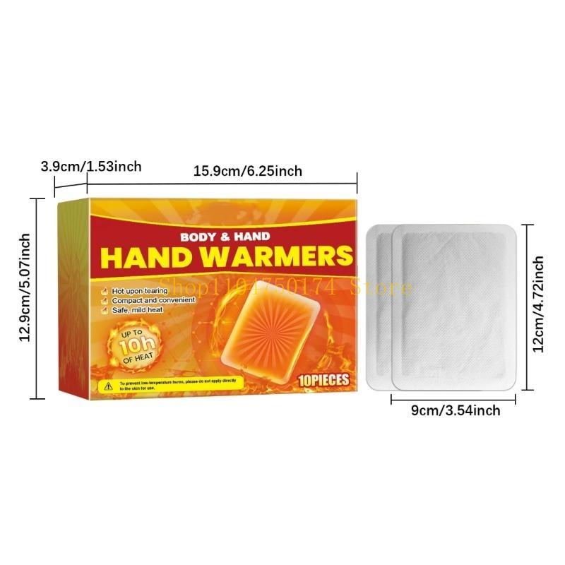 Hand Warmer Pads for Cold Hand Relief, 10Hour Heat, Thin and Comfortable Hand Warmers Heat Pads 10PCS Bag top sale