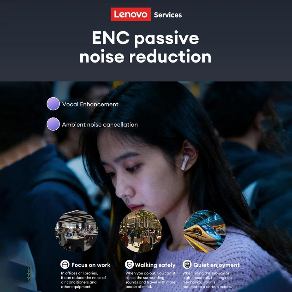 Original Lenovo LE220 TWS Wireless Bluetooth 6.0 Earphones HiFi Stereo Gaming Earbuds In-Ear Sport Headphones Dual Mode With Mic