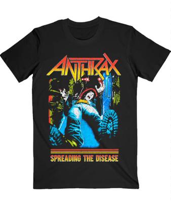 NEW Anthrax Band, Spreading The Disease Anthrax Black All Size Shirt FF28 Unisex T-Shirt